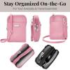 imageTake Two Bryant RFID Protected 5x725quot Small Phone Wallet Crossbody Bags for Women Lightweight Nylon Travel Purse