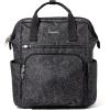 imageBaggallini Securtex AntiTheft Windsor Backpack for Travel Work ampamp Collage RFID ampamp Locking Zipper Up to 16quot LaptopMidnight Blossom Print