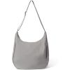 imageBaggallini Swift Hobo Crossbody Bag for Women  Lightweight 157quotx16quot Travel Purse Handbag Hobo BagBlite Silver Sand