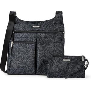 imageBaggallini On Track Crossbody with RFID Phone WristletMidnight Blossom