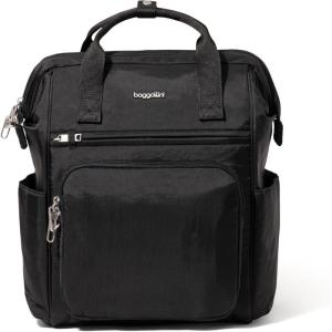 imageBaggallini Securtex AntiTheft Windsor Backpack for Travel Work ampamp Collage RFID ampamp Locking Zipper Up to 16quot LaptopBlack