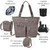imageBaggallini Any Day Tote with RFID Phone WristletSterling Shimmer