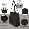 imageBaggallini Swift Tote Bag for Women  Lightweight 12x16 Nylon Zipped Travel Carry On Bag wLuggage SleeveBlite Black