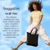imageBaggallini Swift Tote Bag for Women  Lightweight 12x16 Nylon Zipped Travel Carry On Bag wLuggage SleeveBlite Black