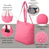 imageBaggallini Swift Tote Bag for Women  Lightweight 12x16 Nylon Zipped Travel Carry On Bag wLuggage SleeveBlite Bloom Pink