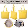 imageBaggallini Swift Tote Bag for Women  Lightweight 12x16 Nylon Zipped Travel Carry On Bag wLuggage SleeveBlite Lemon