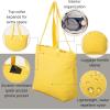 imageBaggallini Swift Tote Bag for Women  Lightweight 12x16 Nylon Zipped Travel Carry On Bag wLuggage SleeveBlite Lemon