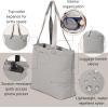 imageBaggallini Swift Tote Bag for Women  Lightweight 12x16 Nylon Zipped Travel Carry On Bag wLuggage SleeveBlite Silver Sand