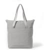 imageBaggallini Swift Tote Bag for Women  Lightweight 12x16 Nylon Zipped Travel Carry On Bag wLuggage SleeveBlite Silver Sand