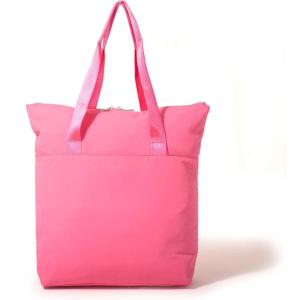 imageBaggallini Swift Tote Bag for Women  Lightweight 12x16 Nylon Zipped Travel Carry On Bag wLuggage SleeveBlite Bloom Pink