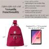 imageBaggallini Naples Convertible Small Daypack Sling Crossbody Portobello ShimmerBeet Red