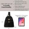 imageBaggallini Naples Convertible Small Daypack Sling Crossbody Portobello ShimmerBlack  Gold Hardware