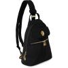 imageBaggallini Naples Convertible Small Daypack Sling Crossbody Portobello ShimmerBlack  Gold Hardware