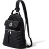 imageBaggallini Naples Convertible Small Daypack Sling Crossbody Portobello ShimmerBlack Quilt