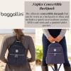 imageBaggallini Naples Convertible Small Daypack Sling Crossbody Portobello ShimmerFrench Navy