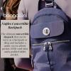 imageBaggallini Naples Convertible Small Daypack Sling Crossbody Portobello ShimmerMidnight Blossom