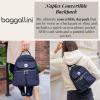 imageBaggallini Naples Convertible Small Daypack Sling Crossbody Portobello ShimmerPeony Bloom