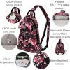 imageBaggallini Naples Convertible Small Daypack Sling Crossbody Portobello ShimmerPeony Bloom