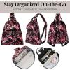 imageBaggallini Naples Convertible Small Daypack Sling Crossbody Portobello ShimmerPeony Bloom