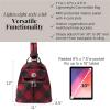 imageBaggallini Naples Convertible Small Daypack Sling Crossbody Portobello ShimmerRed Buffalo Plaid