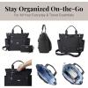 imageBaggallini 3in1 Convertible Backpack Handbag 15x12 Lightweight Travel Bag Crossbody Zippered Tote WRFID Phone WristletBlack