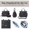 imageBaggallini 3in1 Convertible Backpack Handbag 15x12 Lightweight Travel Bag Crossbody Zippered Tote WRFID Phone WristletBlack Cheetah
