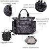 imageBaggallini 3in1 Convertible Backpack Handbag 15x12 Lightweight Travel Bag Crossbody Zippered Tote WRFID Phone WristletBlack Hydrangea
