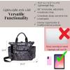 imageBaggallini 3in1 Convertible Backpack Handbag 15x12 Lightweight Travel Bag Crossbody Zippered Tote WRFID Phone WristletBlack Hydrangea