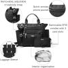 imageBaggallini 3in1 Convertible Backpack Handbag 15x12 Lightweight Travel Bag Crossbody Zippered Tote WRFID Phone WristletBlack Zebra