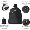imageBaggallini Essential Mini Backpack Purse for Women  Builtin RFID Card Holder  Convertible Sling Bag with Adjustable Shoulder StrapBlack