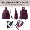 imageBaggallini Essential Mini Backpack Purse for Women  Builtin RFID Card Holder  Convertible Sling Bag with Adjustable Shoulder StrapMulberry