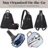 imageBaggallini Metro Backpack with RFID Phone Wristlet  9x11 Convertible Sling Bag for Women with Adjustable Shoulder StrapsBlack Cheetah