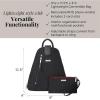 imageBaggallini Metro Backpack with RFID Phone Wristlet  9x11 Convertible Sling Bag for Women with Adjustable Shoulder StrapsBlack Cheetah