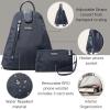 imageBaggallini Metro Backpack with RFID Phone Wristlet  9x11 Convertible Sling Bag for Women with Adjustable Shoulder StrapsFrench Navy