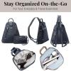 imageBaggallini Metro Backpack with RFID Phone Wristlet  9x11 Convertible Sling Bag for Women with Adjustable Shoulder StrapsFrench Navy