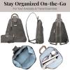 imageBaggallini Metro Backpack with RFID Phone Wristlet  9x11 Convertible Sling Bag for Women with Adjustable Shoulder StrapsGray