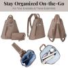 imageBaggallini Metro Backpack with RFID Phone Wristlet  9x11 Convertible Sling Bag for Women with Adjustable Shoulder StrapsPortobello Shimmer
