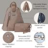 imageBaggallini Metro Backpack with RFID Phone Wristlet  9x11 Convertible Sling Bag for Women with Adjustable Shoulder StrapsPortobello Shimmer
