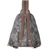 imageBaggallini Metro Backpack with RFID Phone Wristlet  9x11 Convertible Sling Bag for Women with Adjustable Shoulder StrapsTan Python