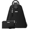 imageBaggallini Metro Backpack with RFID Phone Wristlet  9x11 Convertible Sling Bag for Women with Adjustable Shoulder StrapsBlack