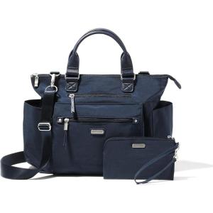 imageBaggallini 3in1 Convertible Backpack Handbag 15x12 Lightweight Travel Bag Crossbody Zippered Tote WRFID Phone WristletFrench Navy