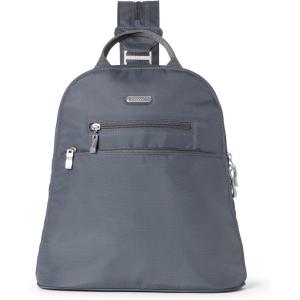 imageBaggallini Essential Mini Backpack Purse for Women  Builtin RFID Card Holder  Convertible Sling Bag with Adjustable Shoulder StrapCharcoal Gray