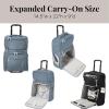 imageBaggallini Expandable Underseat CarryOn  Lightweight Travel Luggage Carry On Weekender with WheelsMist