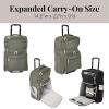 imageBaggallini Expandable Underseat CarryOn  Lightweight Travel Luggage Carry On Weekender with WheelsThyme
