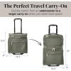 imageBaggallini Expandable Underseat CarryOn  Lightweight Travel Luggage Carry On Weekender with WheelsThyme