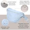 imageBaggallini Style Swift Belt Bag Sling Bag  Lightweight 12quotx7quot Crossbody Bag Fanny Pack Belt wRFID and Adjustable StrapBlite Ice Blue
