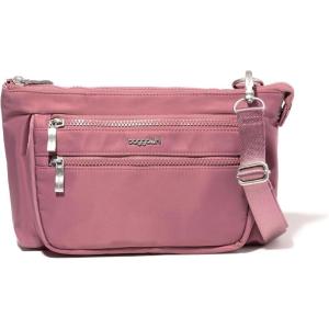 imageBaggallini Womens Pocket Belt Bag Waist Pack and CrossbodyMauve Twill