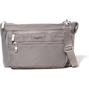 imageBaggallini Womens Pocket Belt Bag Waist Pack and CrossbodySteel Grey Twill