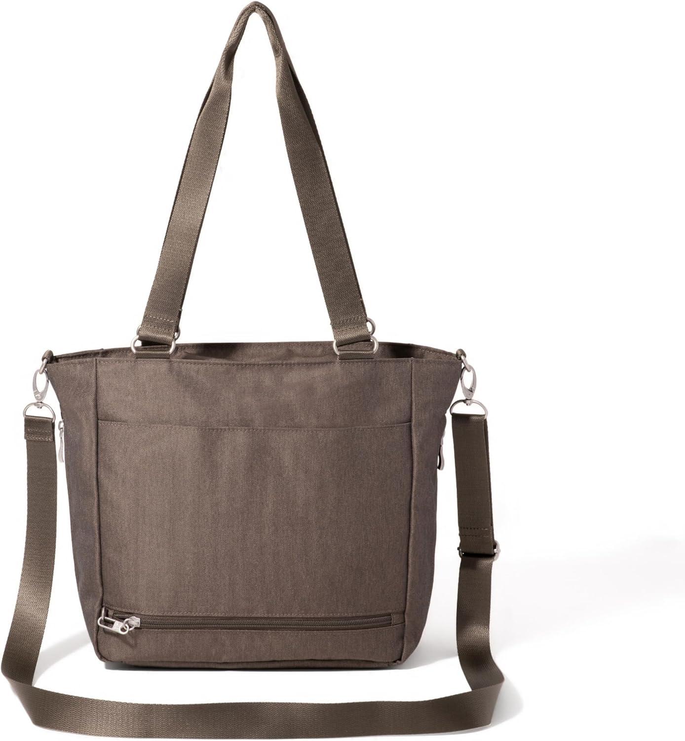 imageBaggallini Modern Everyday Shopper Tote153quot x116 Tote WomenLightweight Work Travel Carry on BagDark Umber Heritage