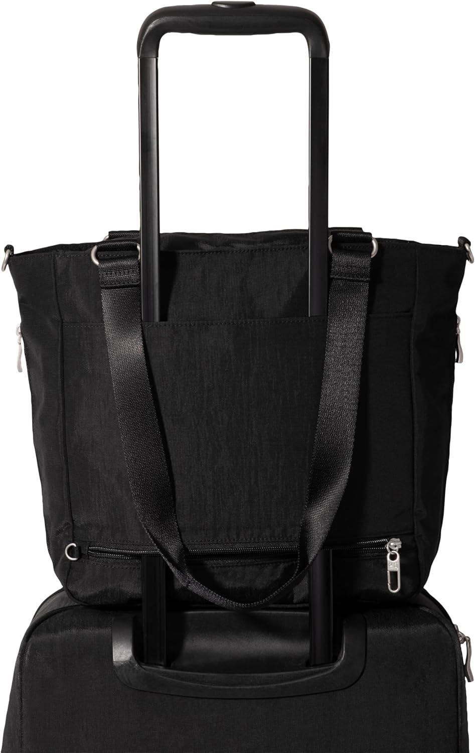 imageBaggallini Modern Everyday Shopper Tote153quot x116 Tote WomenLightweight Work Travel Carry on BagDark Umber Heritage